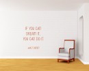 If You Can Quotes Wall  Art Stickers
